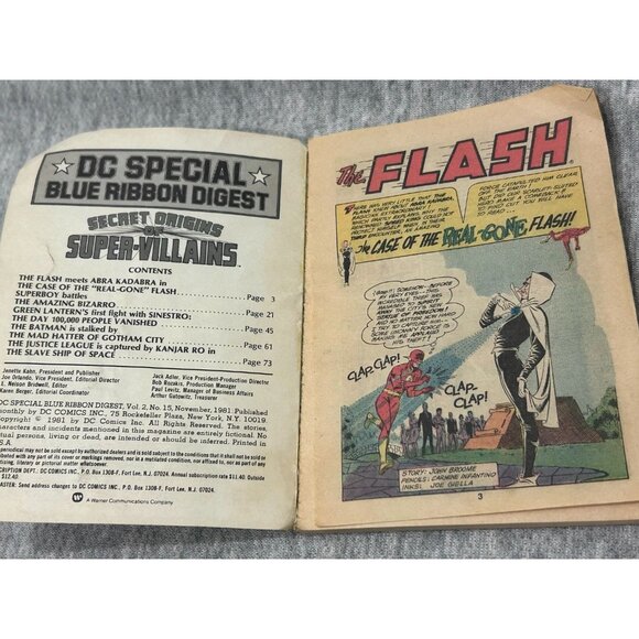 The Secret Society Of Super Villains Blue Ribbon Digest Vol 15 Paperback 1981 - Picture 2 of 8